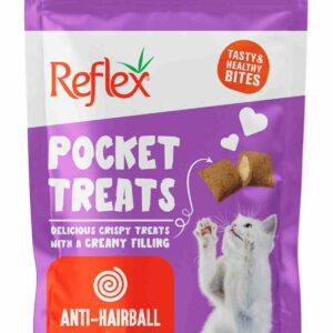 Reflex Friandises Fourrées Anti-Boules de Poils pour Chat Adulte