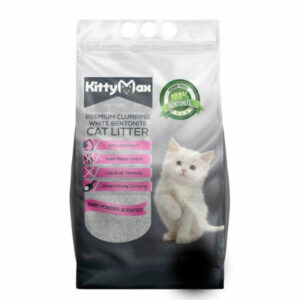 Litière Chat agglomérante parfumé  Baby powder 5 litres
